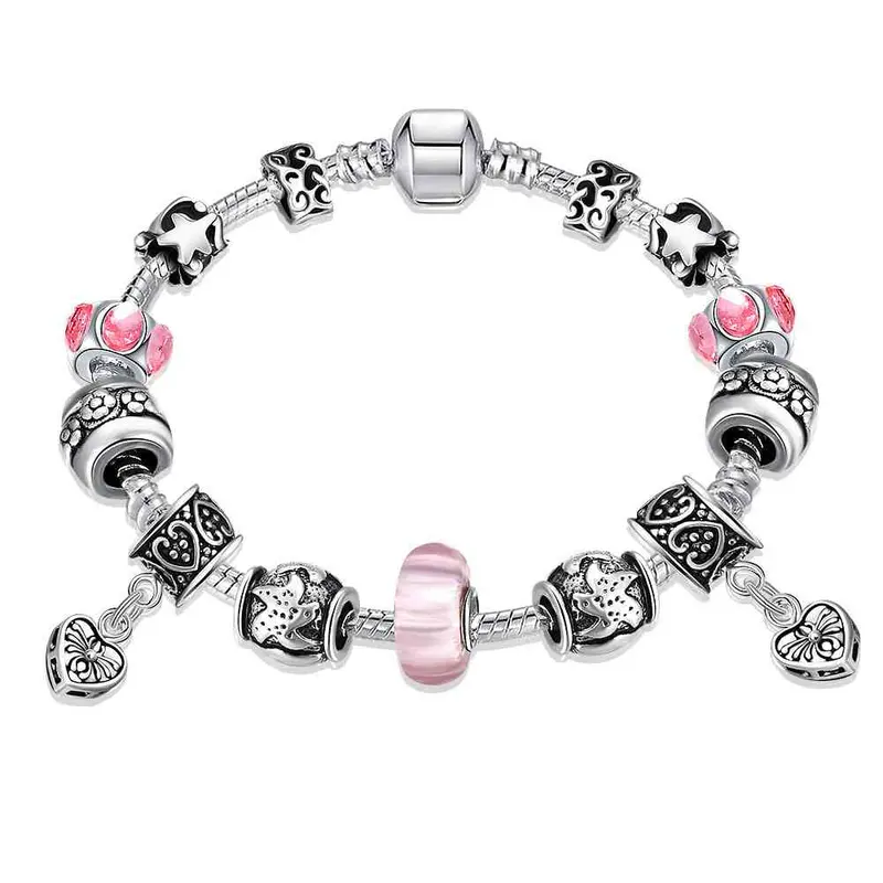 Jewellery Charms Silver Plated Bracelet Men Oval Beads Fall Pulseras Hombre Accessories Pfdh 32 1