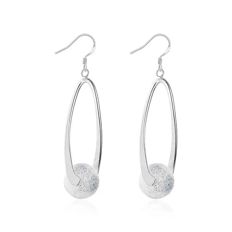 Jewellery Charms Silver-Plated Earrings Ball Drop Pendientes Ruby Jewelry 1