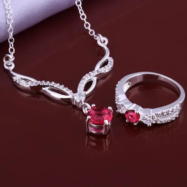 Jewellery Charms Silver-Plated Jewelry Sets Red Month R+N Floating Charms 1