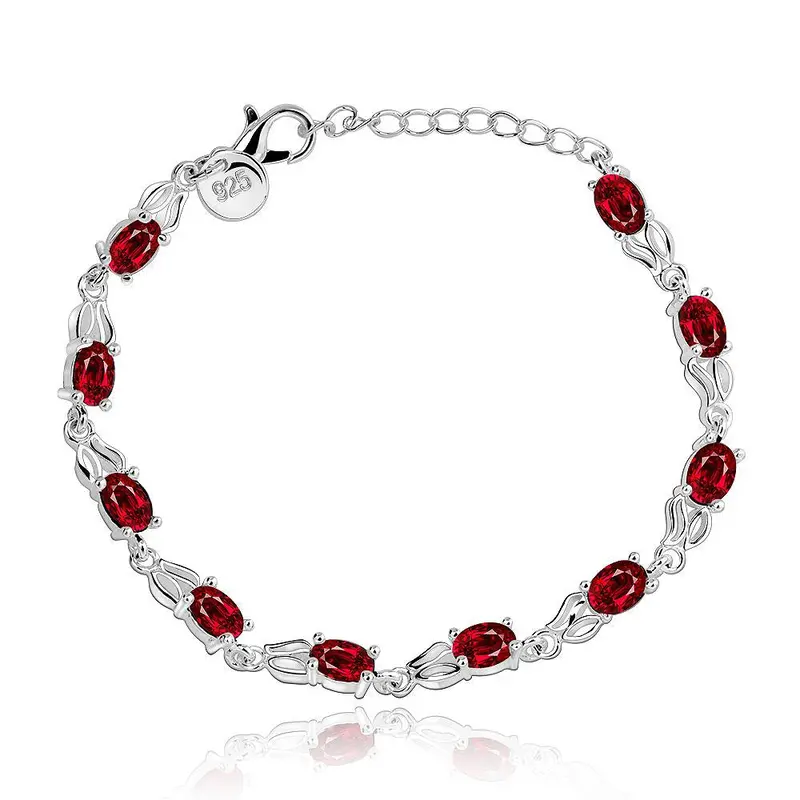 Jewellery Charms Silver Plated Pulseras Res Stone Line Pulseira Feminina Jewerly Accessories35 1