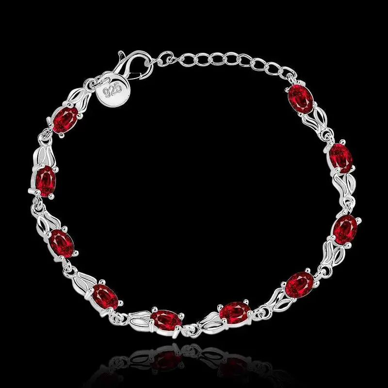 Jewellery Charms Silver Plated Pulseras Res Stone Line Pulseira Feminina Jewerly Accessories35 2