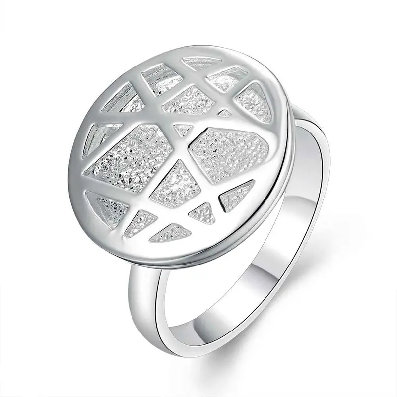 Jewellery Charms Silver Plated Rings Circular Hollow Anillos Bear 39 1