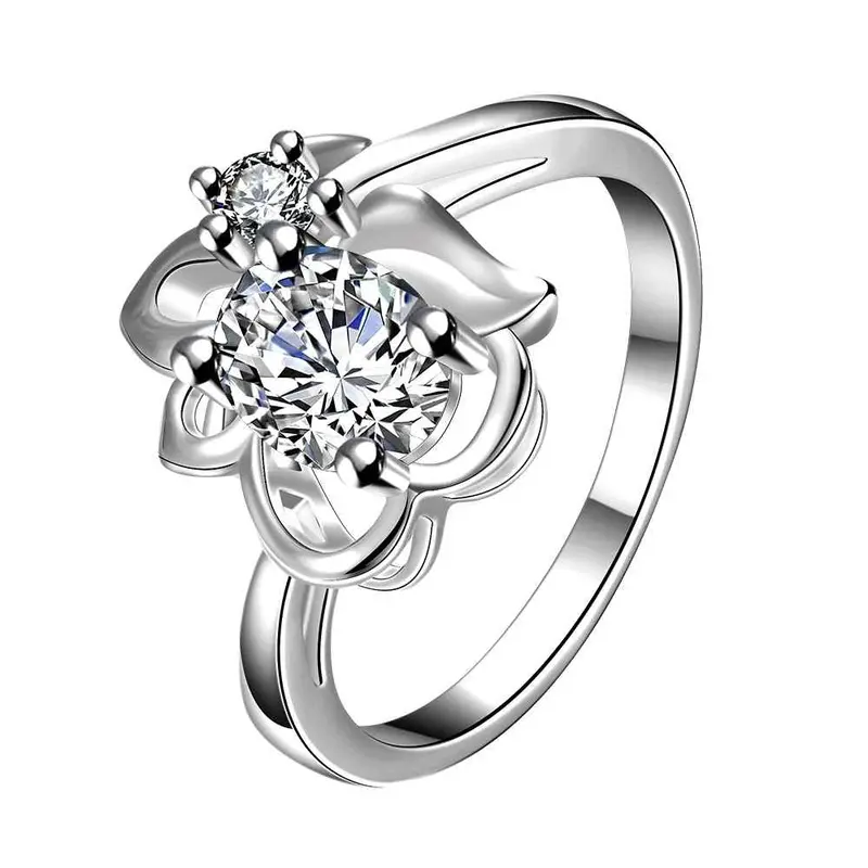 Jewellery Charms Silver Wedding Rings Love Door Insets Anel Masculino Jewelry Display 4