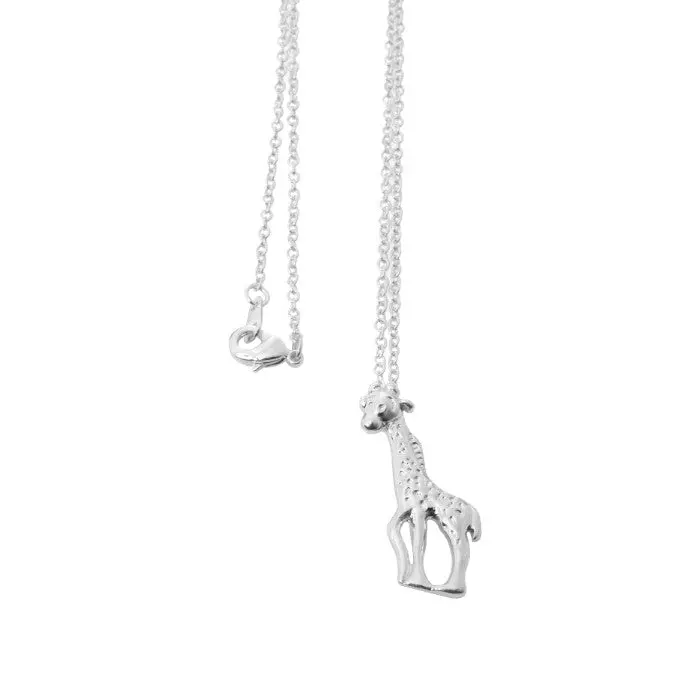 Jewelry 18K Gold Plated Cute Giraffe Long Necklace Vintage Gift N150 2