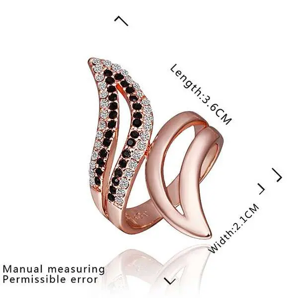 Jewelry 18K Gp Black Gold Rings Ring368 1