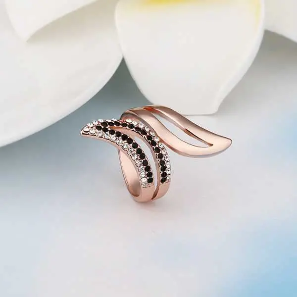 Jewelry 18K Gp Black Gold Rings Ring368 2