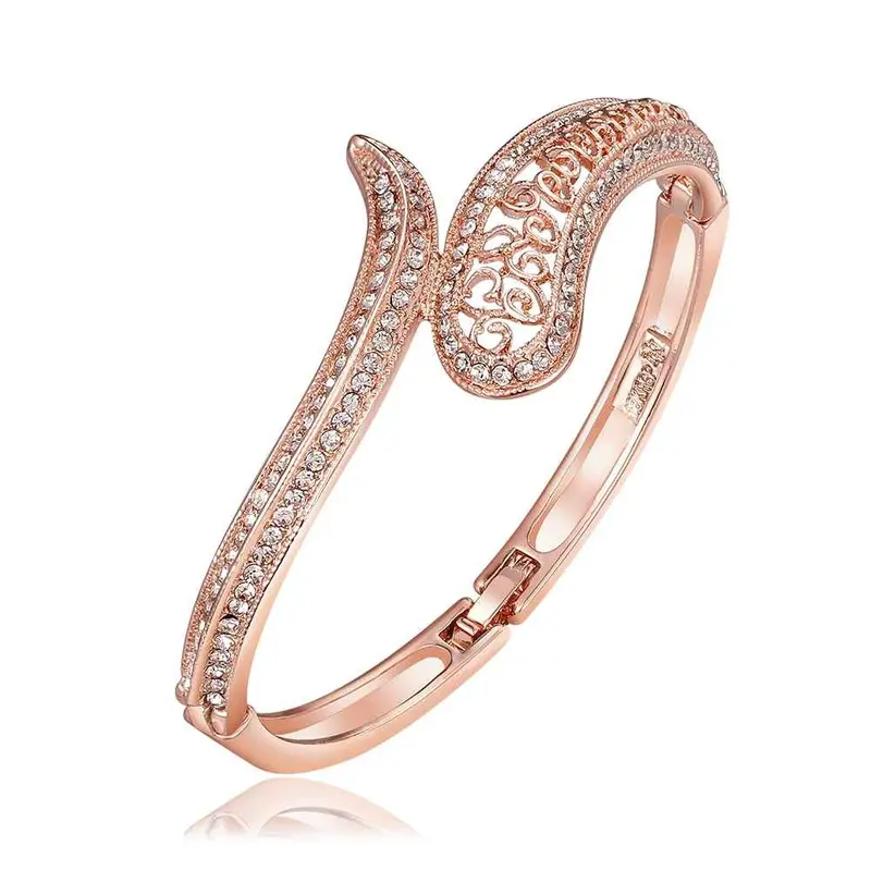 Jewelry 18K Gp Cuff Drop Buckle Women Bracelet Bangle Pulseiras Femininassmtpz 64 1
