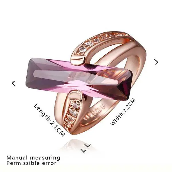 Jewelry 18K Gp Violetta Bar Rings Ring413 1