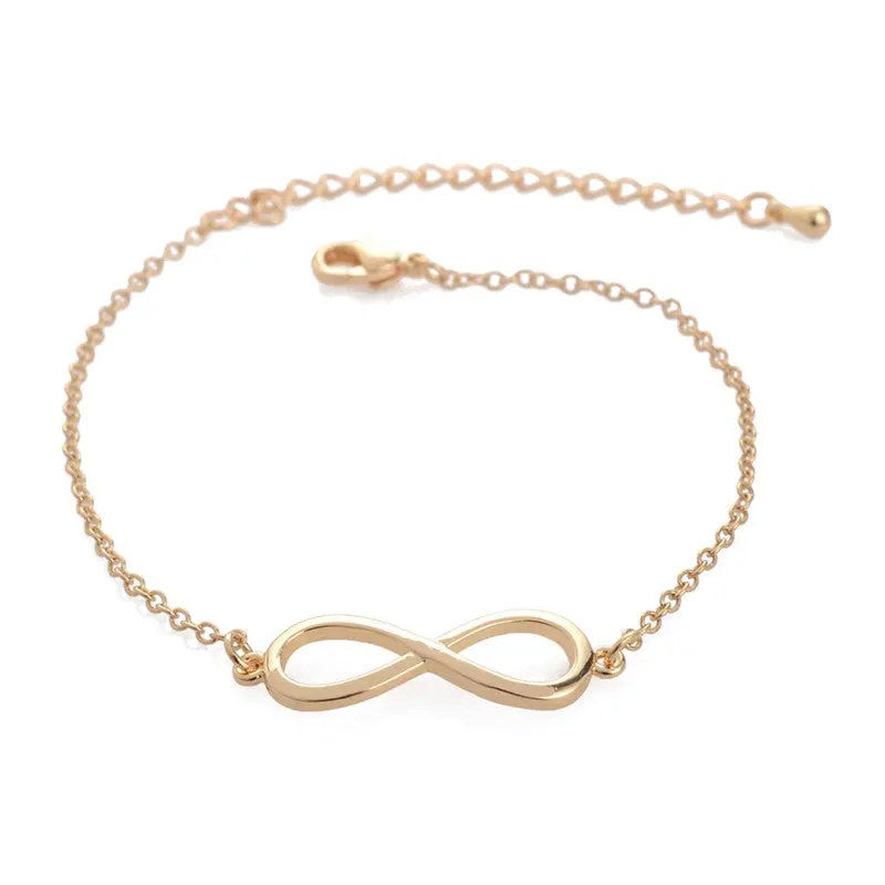 Jewelry 8 Infinity Bracelet Infinite Bracelets Eight Shape Couple Bangles Bracelets 10 Pcs-B003 1