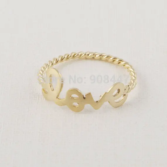 Jewelry Accessories Love Letter Ring Finger Rings 1