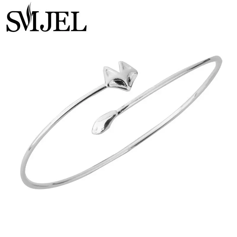 Jewelry Adjustable Around Fox Bracelets Bangle Cute Animal Bangles G014 2