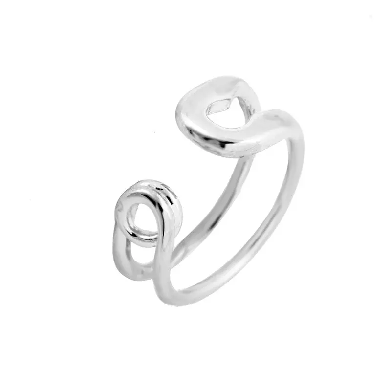 Jewelry Big Safety Pin Ring -Stretch Rings,Cool Rings,Couple Rings 3