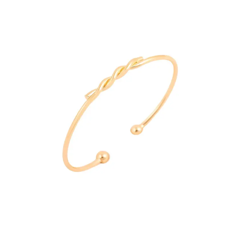 Jewelry Bracelet Bangles Open Simple Twist Rope Cuff Bangles G079 1