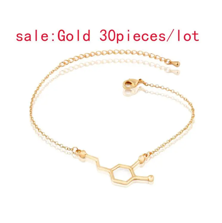 Jewelry Bracelet Dopamine Molecule Link Chain Bracelet Party Gift 10Pcs30pcs-B036 2