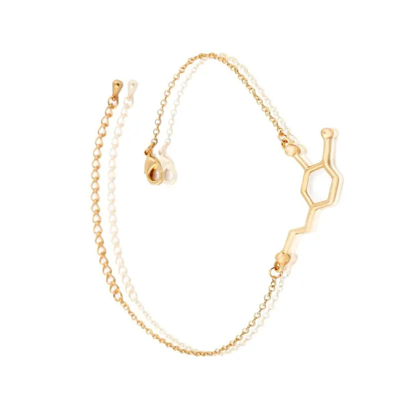 Jewelry Bracelet Dopamine Molecule Link Chain Bracelet Party Gift 30Pcs-B036 1