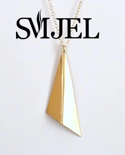 Jewelry Brass Airplane Necklace Stereoscopic Geometric Necklace N076 1