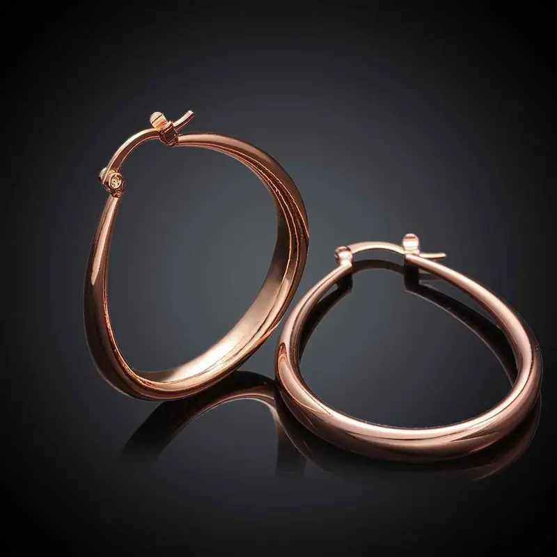 Jewelry Casual Hoop Earrings 18K Gp Zircon Earing Brincosskge 32 2