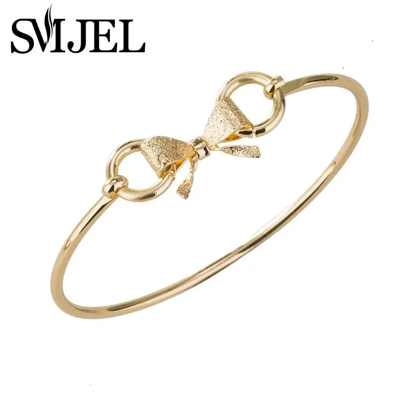 Jewelry Dainty Bow Bangle Bracelet, Tie The Knot Bangles G021 1