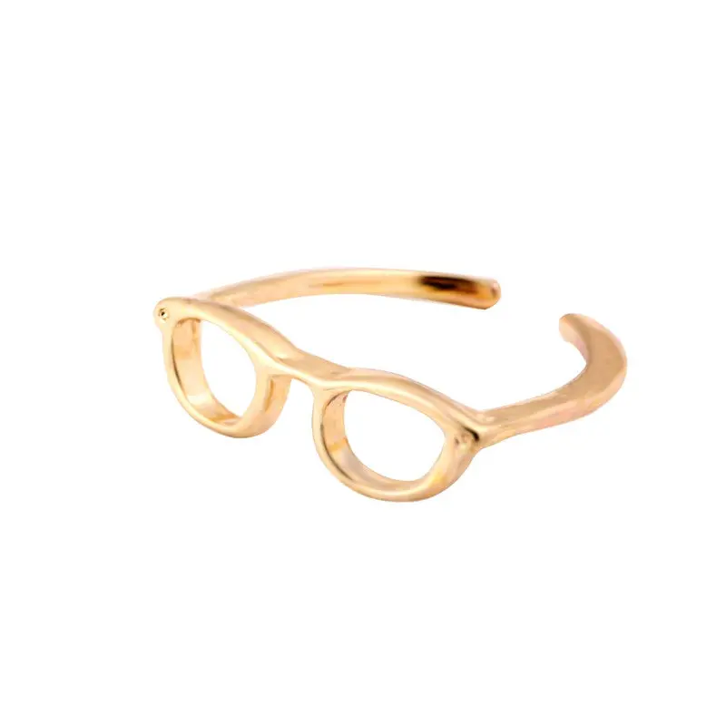 Jewelry Punk Glasses Design Finger Rings Ladie's Ring Gift 1