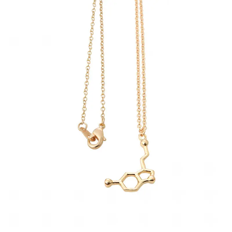 Jewelry Romantic Chemical Necklaces Gold Plated Simple Serotonin Necklaces Wedding N139 2