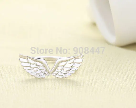 Jewelry Simple Angel Wing Ring Icarus Rings,Fun Bird Wings Rings R224 2