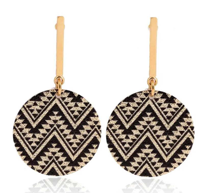 Jewelry Simple Geometric Round Earrings Love Flower Drop Earrings Oeh067 1