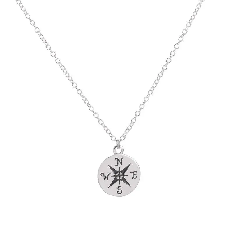 Jewelry Small Compass Find Your True North And South Direction Necklace Necklace N061 2