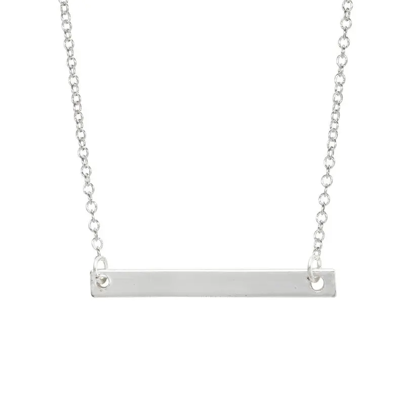 Jewelry Tiny Gold Sideways Bar Necklace Set Lariat Modern Minimalist Necklace Bridesmaids Gifts 10Pcs-N101 1