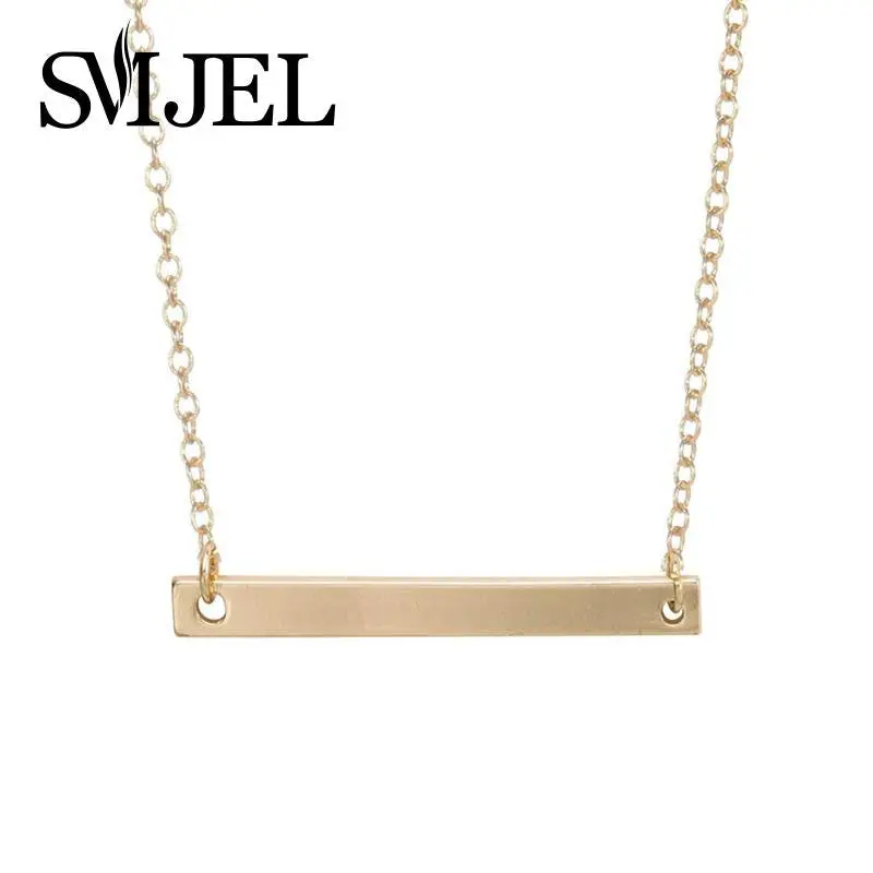 Jewelry Tiny Sideways Long Bar Necklace Set Lariat Necklace Modern Minimalist Necklace N101 1