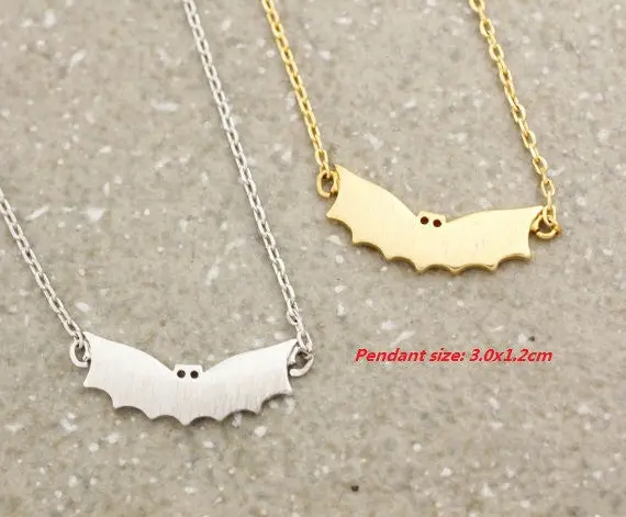 Jewelry Vintage Necklace Brass Bat Pendant Necklace Animal Necklaces Necklace N116 1