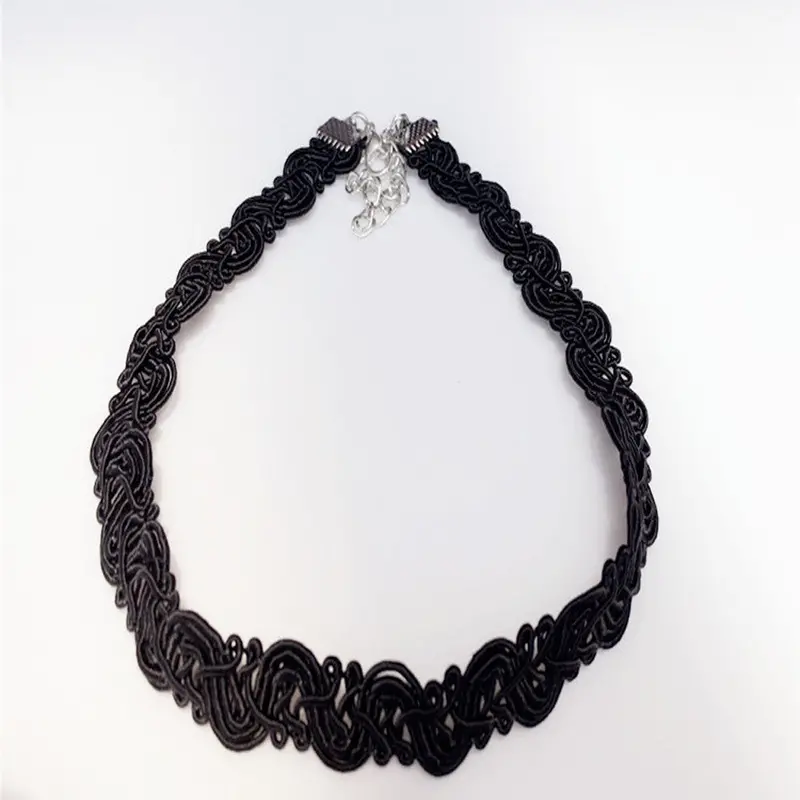 Jewelry White Black Chic Cloth Lace Tattoo Choker Necklace Gift For Women Girl Couple Lovers 6