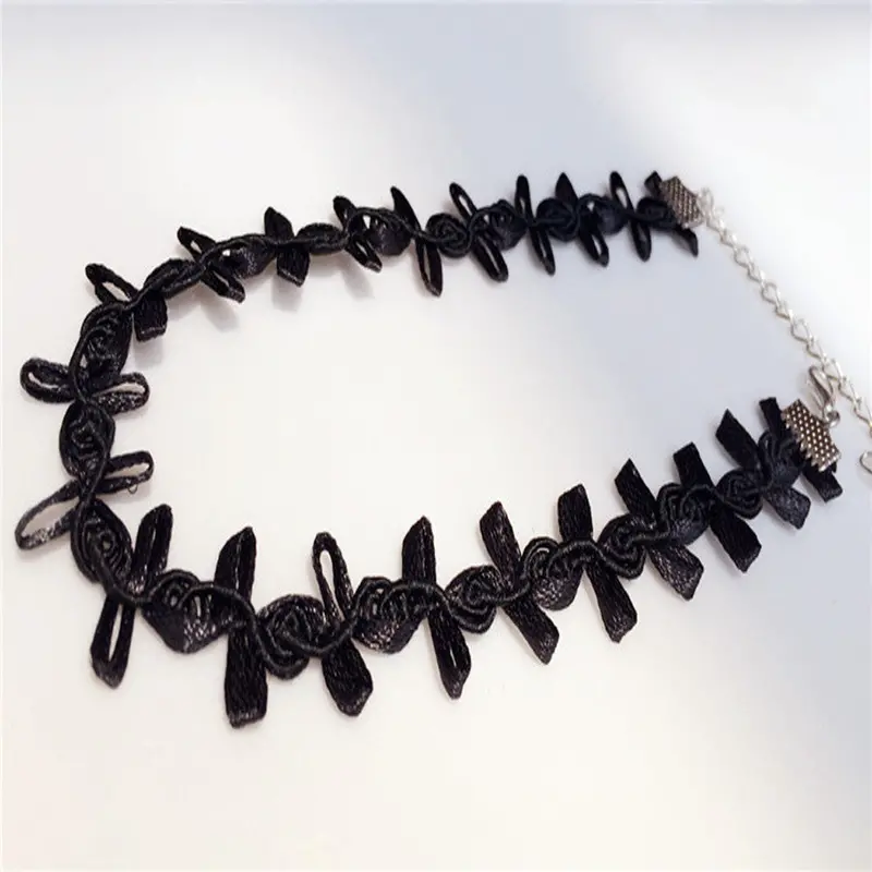 Jewelry White Black Chic Cloth Lace Tattoo Choker Necklace Gift For Women Girl Couple Lovers 8