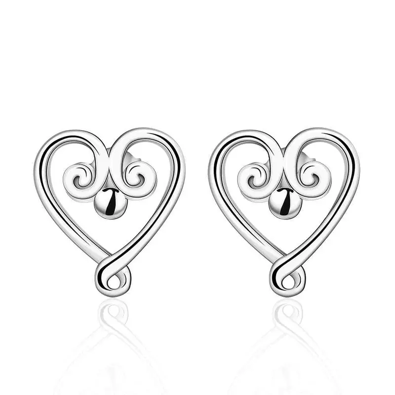 Jewelry Women's Silver Plated Cloud Heart Stud Earings Bijoux Earrings For Wedding 58 1