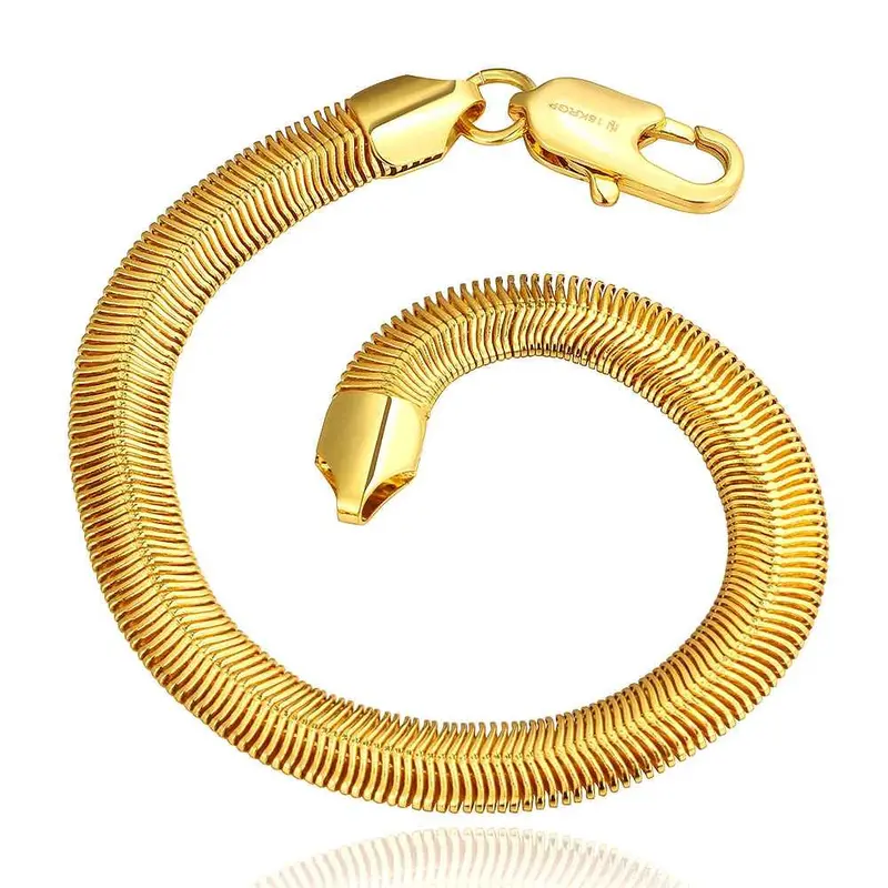 Jewerly 18K Gp 1 M Snake Chain Pulseras Mujer Women Braceletsmtpb 83 1