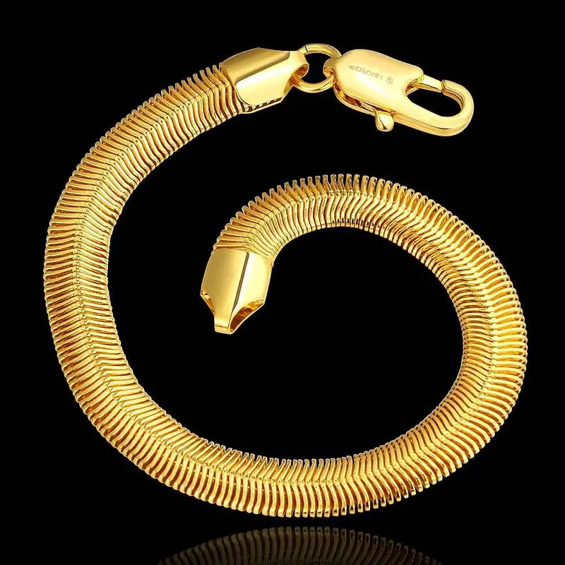 Jewerly 18K Gp 1 M Snake Chain Pulseras Mujer Women Braceletsmtpb 83 2