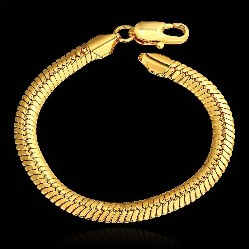 Jewerly 18K Gp 1 M Snake Chain Pulseras Mujer Women Braceletsmtpb 84 2