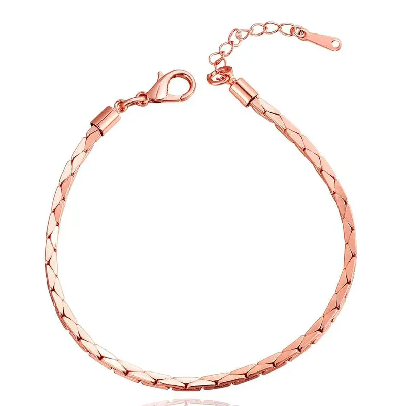 Jewerly 18K Gp 25M Triangle 75 Inch Rose Pulseras Mujer Women Braceletsmtpb 94 1