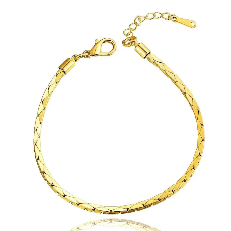 Jewerly 18K Gp 25M Triangle Combination 75 Inch Pulseras Mujer Women Braceletsmtpb 9 2