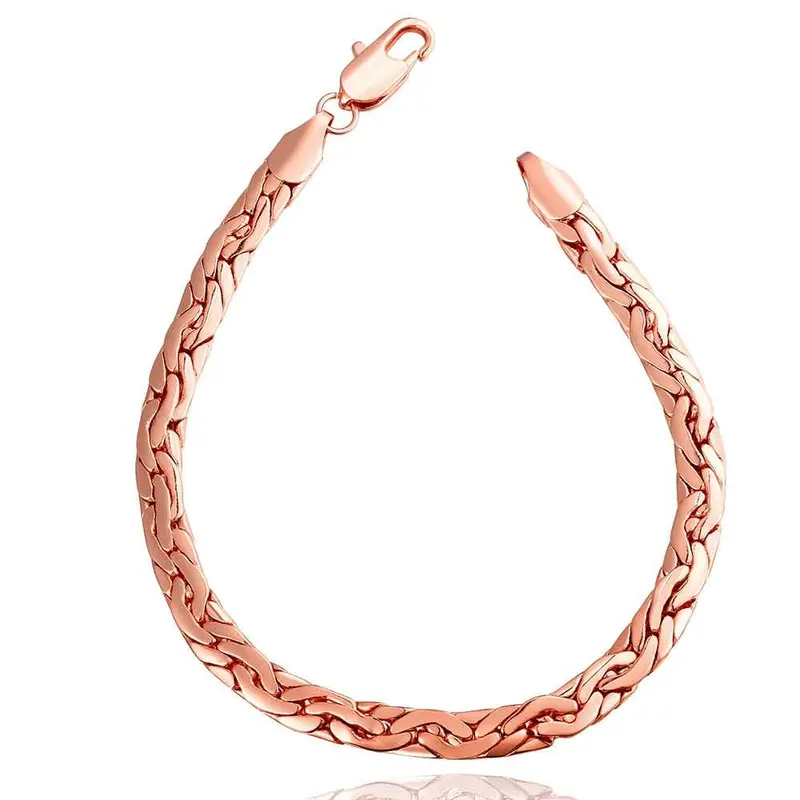 Jewerly 18K Gp 6M Sideways Rose Pulseras Mujer Women Braceletsmtpb 93 1