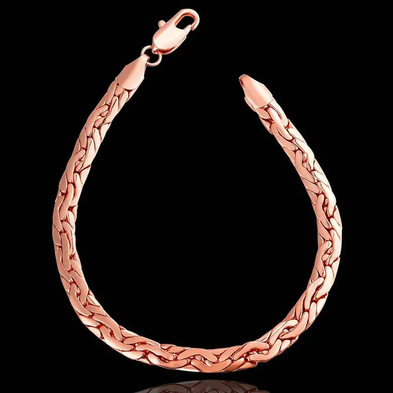 Jewerly 18K Gp 6M Sideways Rose Pulseras Mujer Women Braceletsmtpb 93 2