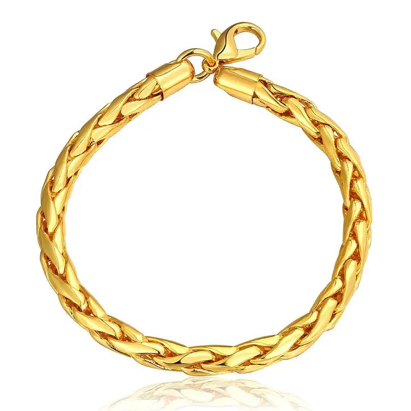 Jewerly 18K Gp 6M Twisted Rope Pulseras Mujer Women Braceletsmtpb 85 1