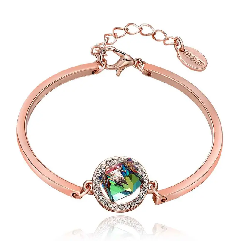 Jewerly 18K Gp The Hearts Of Green Pulseras Mujer Women Braceletsmtpb 77 1