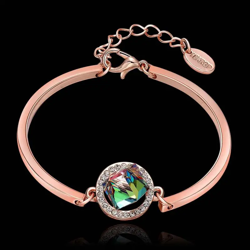 Jewerly 18K Gp The Hearts Of Green Pulseras Mujer Women Braceletsmtpb 77 2