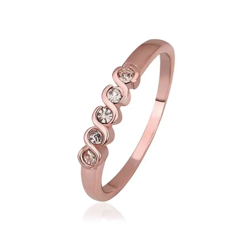 Jewerly Anillos 18K Gp Cloud Rose Color Party Wedding Rings Girl Jewelry Rings566 2