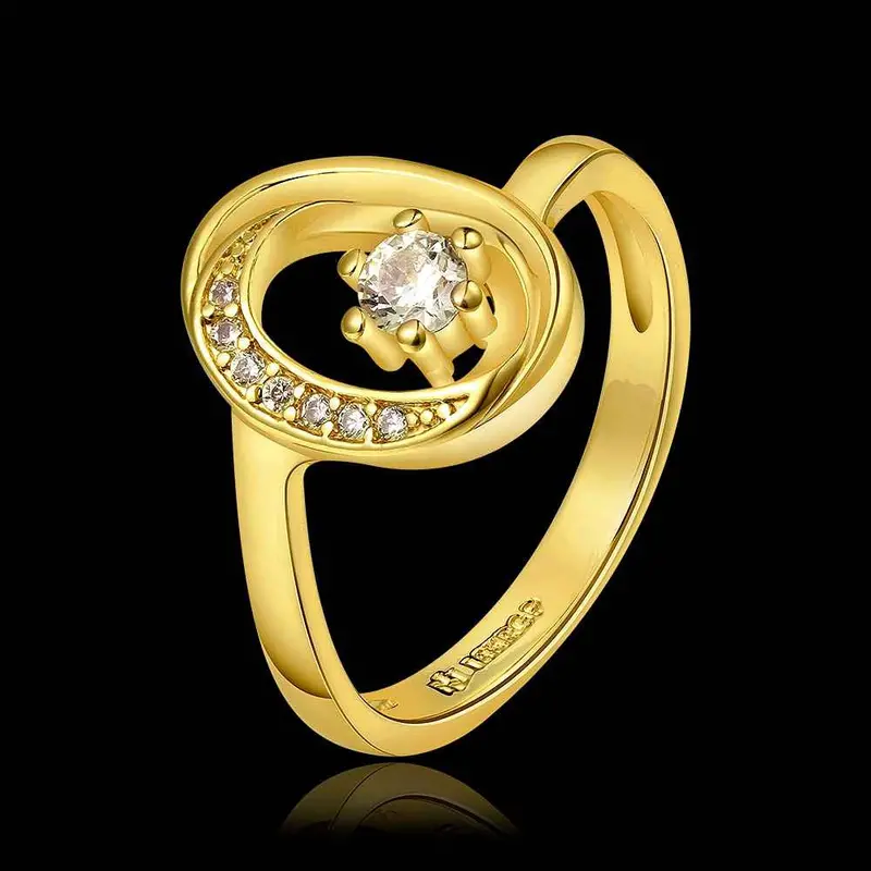 Jewerly Anillos 18K Gp Crystal In Circle Party Wedding Rings Girl Jewelry Rings687 1