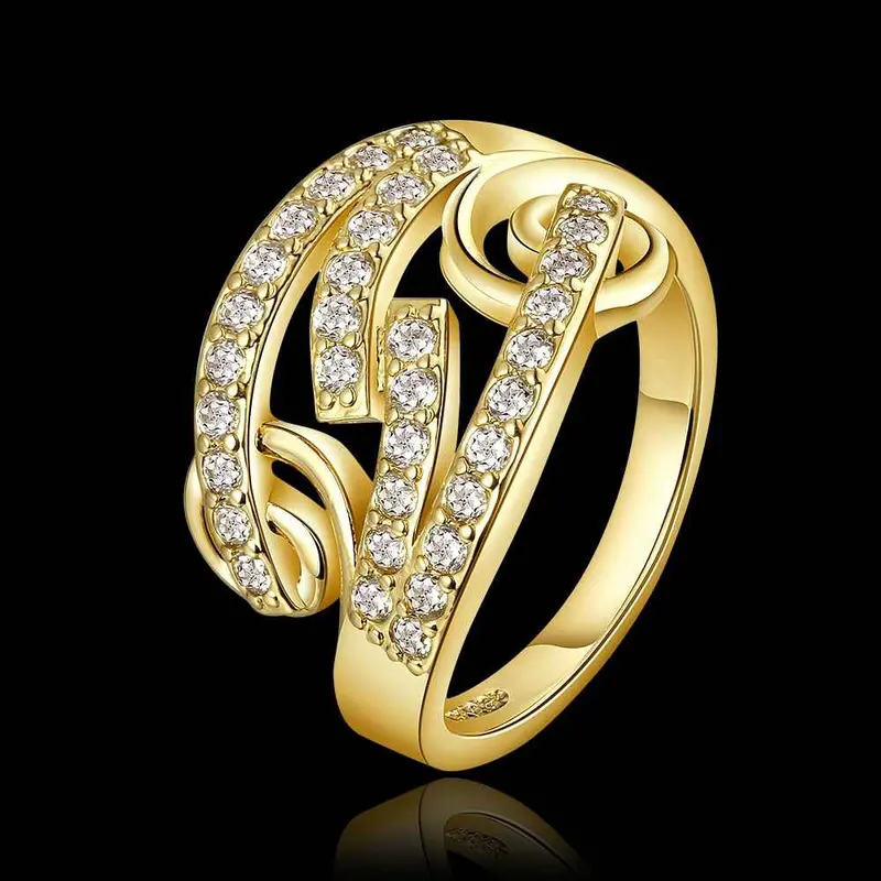 Jewerly Anillos 18K Gp Crystal Red Party Wedding Rings Girl Jewelry Rings67 4