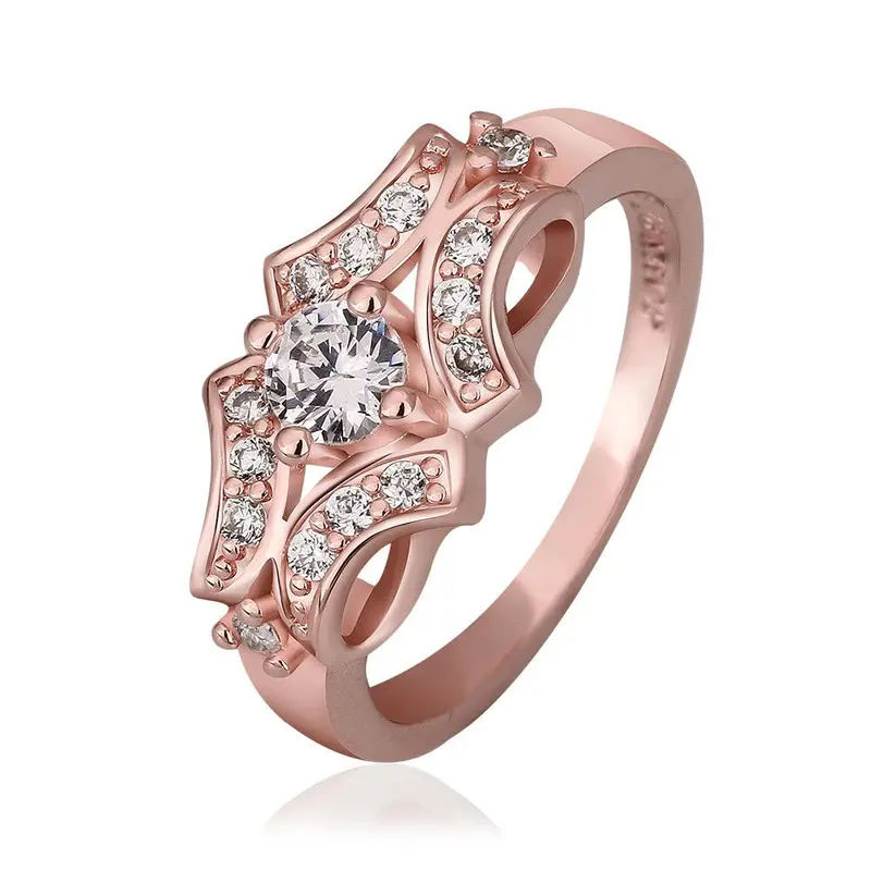 Jewerly Anillos 18K Gp Cudsd Rose Color Party Wedding Rings Girl Jewelry Rings582 1