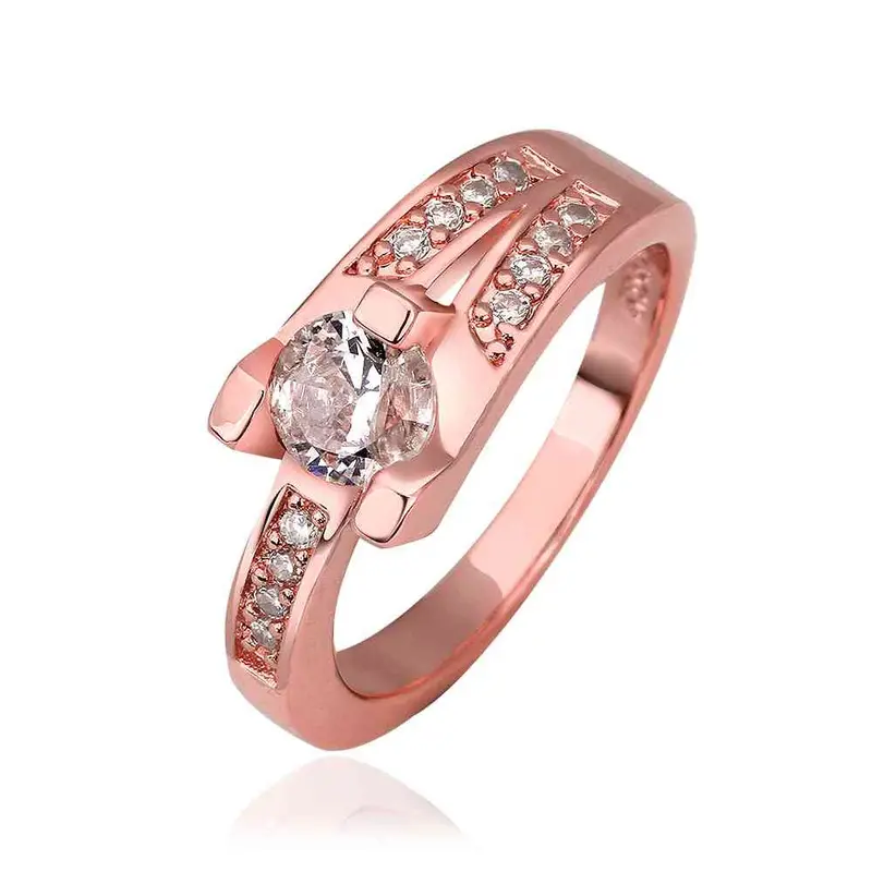 Jewerly Anillos 18K Gp Cuxi Rose Color Party Wedding Rings Girl Jewelry Rings596 2