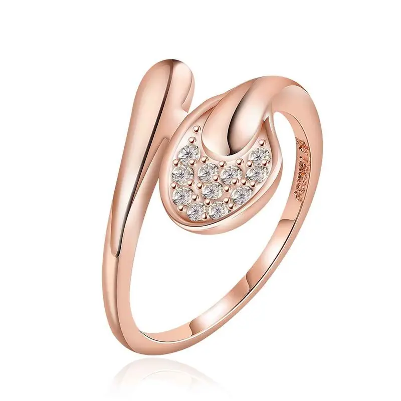 Jewerly Anillos 18K Gp Gold F Drilling Big Party Wedding Rings Girl Jewelry Rings677 2