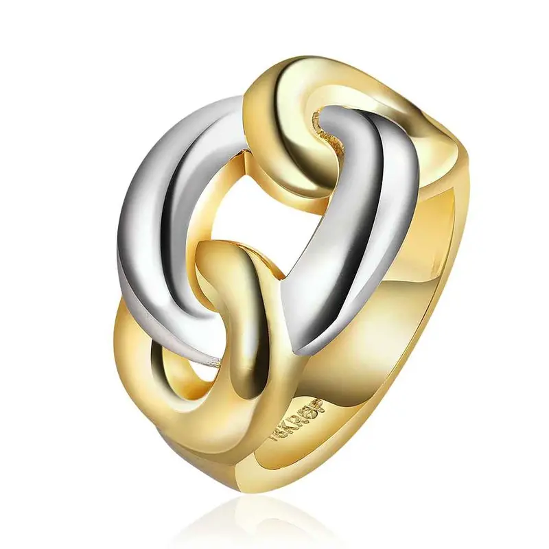 Jewerly Anillos 18K Gp Yellow Silver Dating Party Wedding Rings Girl Jewelry Rings669 2